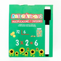 Cartas de Matemáticas Multiplicaciones y Divisiones