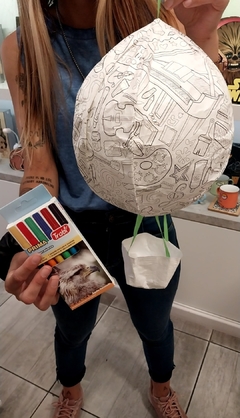 Globo Aerostático para pintar 36 cm - comprar online