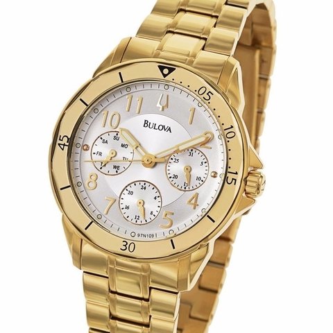 Reloj bulova bañado en oro hot sale