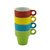 CONJUNTO 4 XICARAS PARA CAFE COM SUPORTE COLORIDAS - comprar online