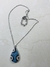 Conjunto Gota ojito turco Plata925 Azul