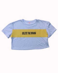 Remera Corta Delete The Drama