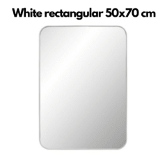 Espejo White Rectangular 50x70 cm