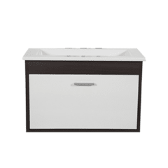 Mueble Colgante Gulliart Wengue y Blanco con bacha