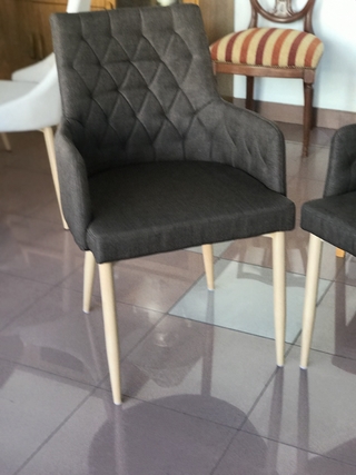 SILLÓN modelo "D V" EN LINO