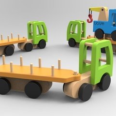 Mini camion con acoplado