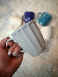 Mug Vainilla Color Celeste - comprar online