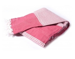 Cubrecamas Livianos con Flecos 2 1/2 Plazas Fucsia - comprar online