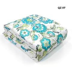 Cubrecama Reversible 1 1/2 plaza + 1 Funda de Almohada. Modelo Green