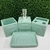 Set de Baño Modelo Pure Savon: 4 Piezas Color Verde