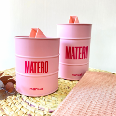 Duo de Latas Vertedoras Estilo Barril color Rosa