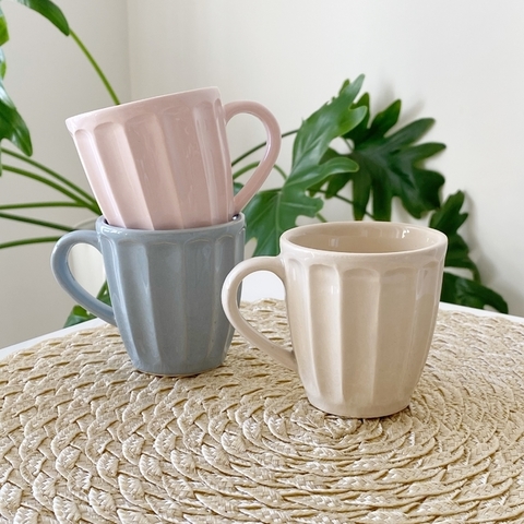 Mug Vainilla Color Celeste