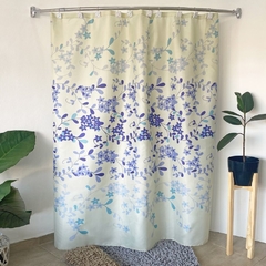 Cortina de Baño Teflon Estampado Modelo Forest Azul