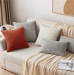 Almohadon Liso Felpa 45 x 45 con Relleno color Naranja - comprar online