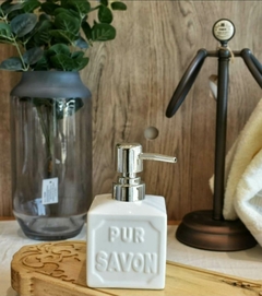 Dispenser de Ceramica Pure Savon Blanco