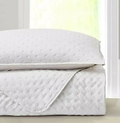 Cubrecama Quilt + 2 Fundas King Blanco - comprar online