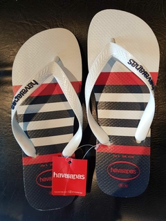 OJOTAS HAVAIANAS (BLANCAS RAYAS)