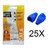 25 Conector RJ45 Soho Plus Cat6 + 25 Capa Boot Snap Azul