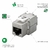 Conector Cat6A blindado fêmea Jack Keystone RJ45 original.