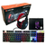 Kit gamer completo com teclado, mouse, headset e mousepad, todos com iluminação LED.