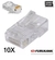 Conectores RJ45 Cat5e Furukawa, embalagem com 10 unidades, ideal para cabos de rede.