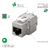 Conector Cat6A blindado fêmea Jack Keystone RJ45