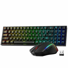 Combo Redragon 3 Modes Gaming Wired/2.4/BT Gaming mouse & teclado mecanico