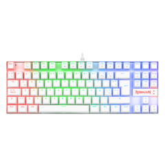 TECLADO MECANICO REDRAGON KUMARA K552RGB WHITE ESP RED SWITCH - comprar online