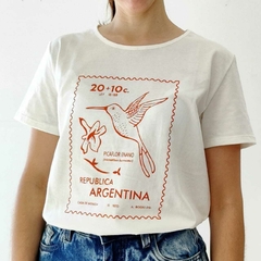 Remera Estampilla Picaflor ( Talle 1 )