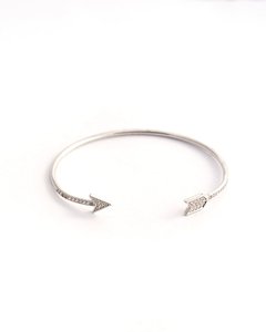 Pulsera abierta micropavé - Plata 925