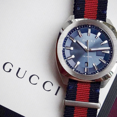 Reloj Gucci Dive Blue Nato - YA142304