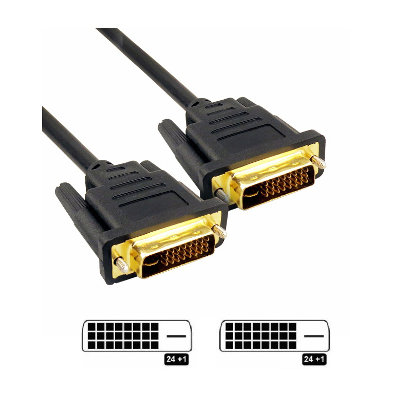 CABLE HDMI A DVI-D (24+1) 2MTS M/M