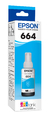 Botella de Tinta EPSON T664 Cian