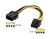 Cable Alargue fuente 8 Pines (CPU 4+4) para Mother (15cm) - No sirve para placas de video (TP-13958)