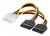 Cable Power Adaptador Molex a 2 SATA NETMAK (NM-C07)