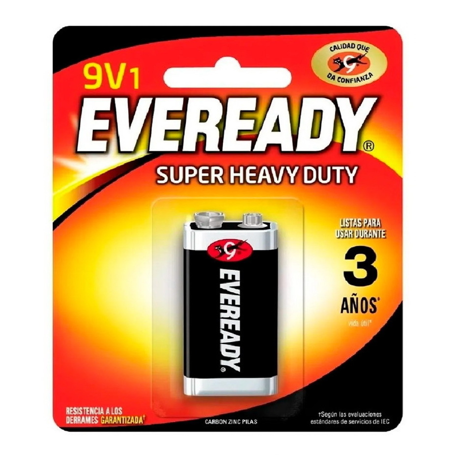 Bateria 9V Alcalina Energizer (Blister x1 unidad)