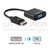 Adaptador Conversor de DisplayPort (Macho) a VGA (Hembra) Netmak NM-C105