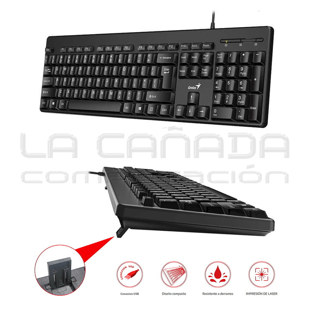 Teclado USB black KB-116 Genius