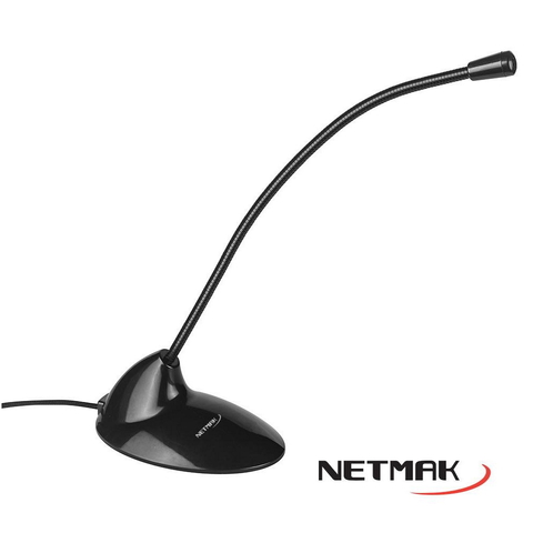 Microfono para PC NETMAK (NM-MC3) de escritorio, con base