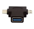 Adaptador OTG USB 3.0 a MicroUSB + TipoC NETMAK NM-TC3 en internet