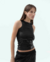 Musculosa Volpe Negro Foil - comprar online