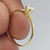 Anel Solitario de Banhado a ouro 4 Garras c/ Zirconia 3MM - 2901F - loja online