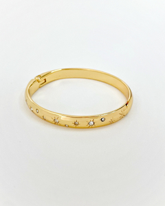 Bracelete Dourado Strass - comprar online