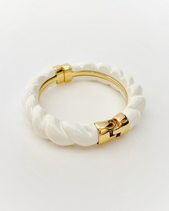 Bracelete Croissant Resina Branco na internet