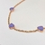 Chocker Semijoia Corrente com Três Corações