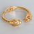 Bracelete Tigre em Banho Dourado - comprar online