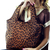 Bolsa Média Animal Print Fecho em Zíper