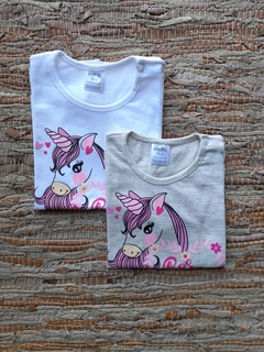 Remera manga corta UNICORNIO BORN TO SHINE - comprar online