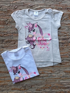 Remera manga corta UNICORNIO BORN TO SHINE