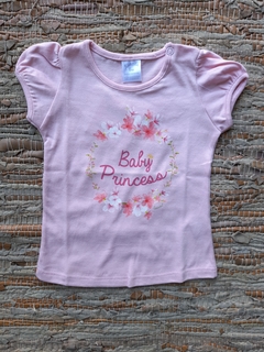 Remera manga corta BABY PRINCESS